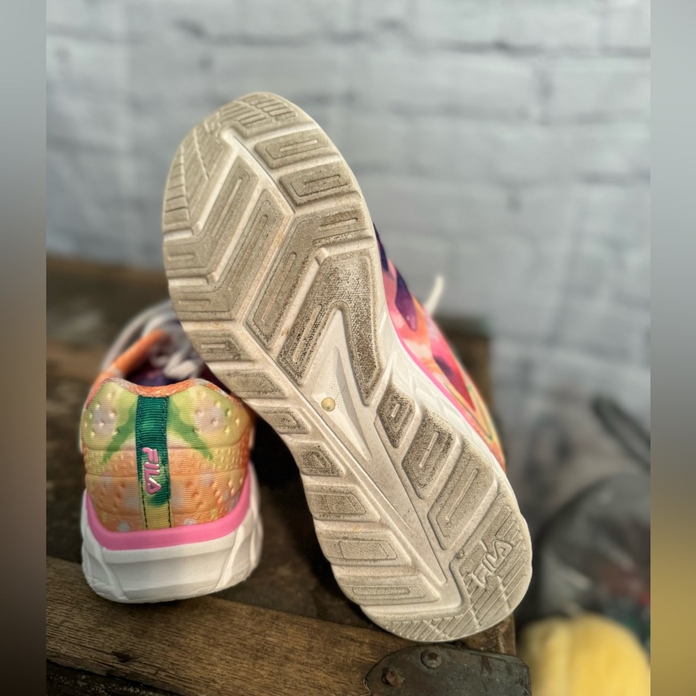 Fila Womens Memory Speedstride 4 5RM01064 Multicolor Running Shoes Sneakers Sz 7 - Picture 6 of 6